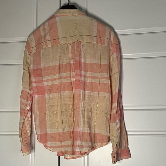 Anthropologie Holding Horses plaid lightweight button up - Picture 3 of 7
